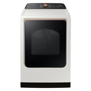 7.4 cu. ft. vented Smart Electric Dryer with Steam Sanitize+ in Ivory | The Home Depot