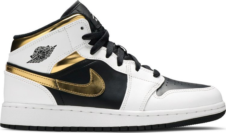 Air Jordan 1 Mid GS 'White Gold' | GOAT