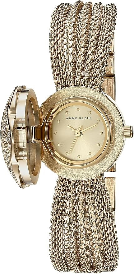 Anne Klein Women's AK/1046CHCV Premium Crystal-Accented Watch | Amazon (US)