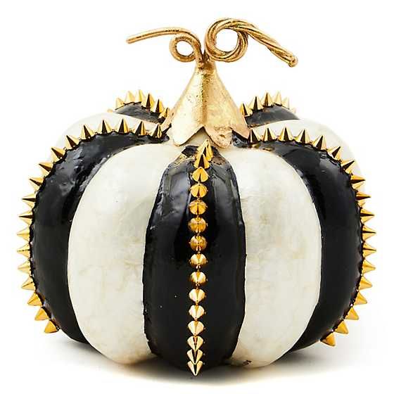 Haunted House Gold Spikes Capiz Pumpkin | MacKenzie-Childs