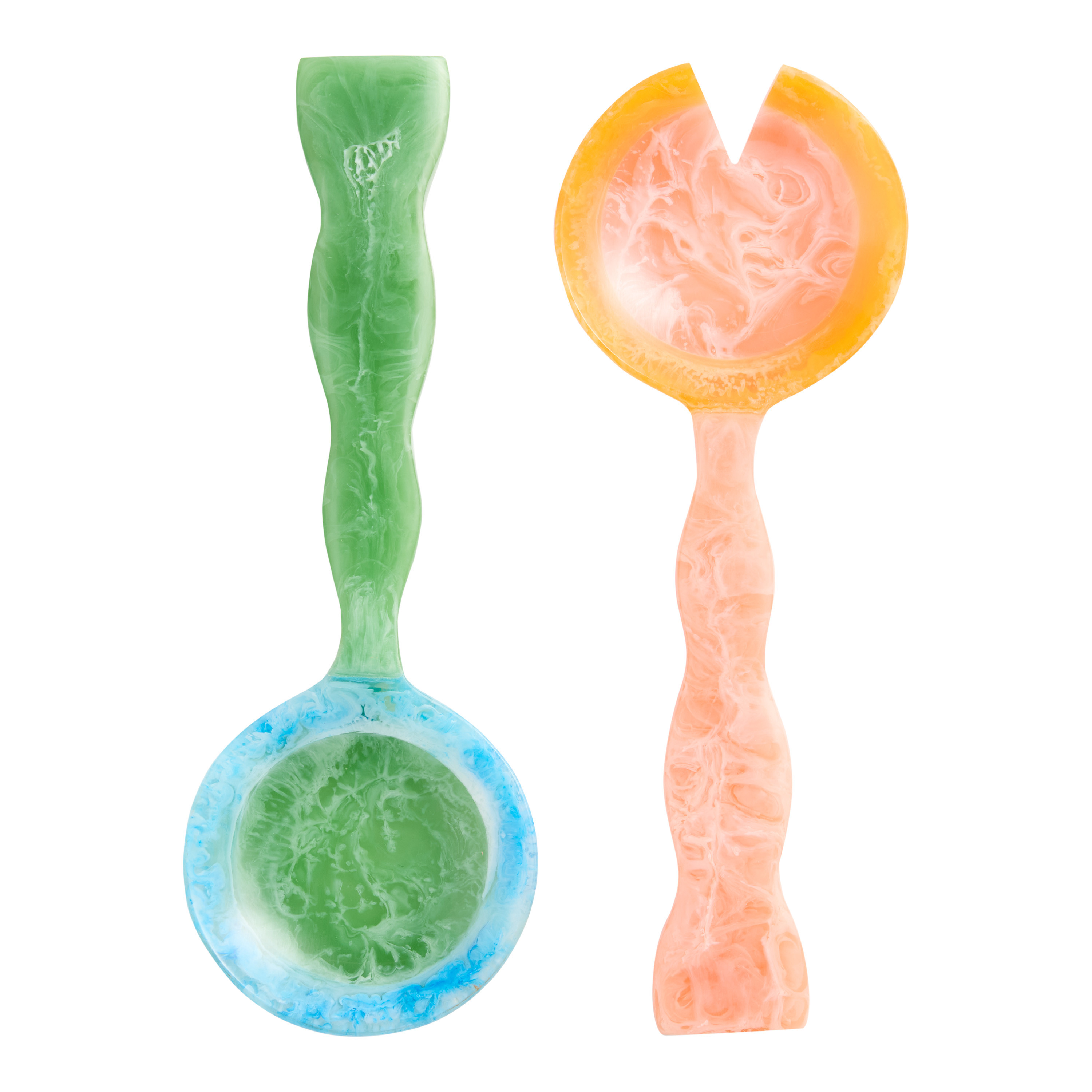 Color Pop Resin Salad Servers 2 Piece Set | World Market