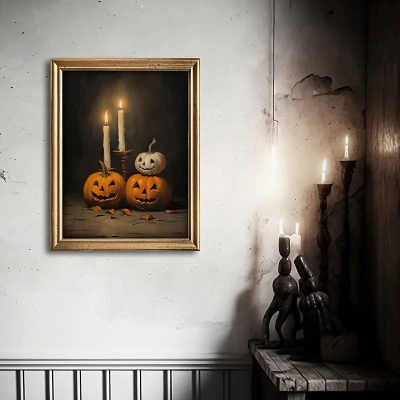 1pc The Halloween Horror Pumpkin Poster, Halloween Poster, Canvas Halloween Decor, Gothic Art, Re... | Temu Affiliate Program