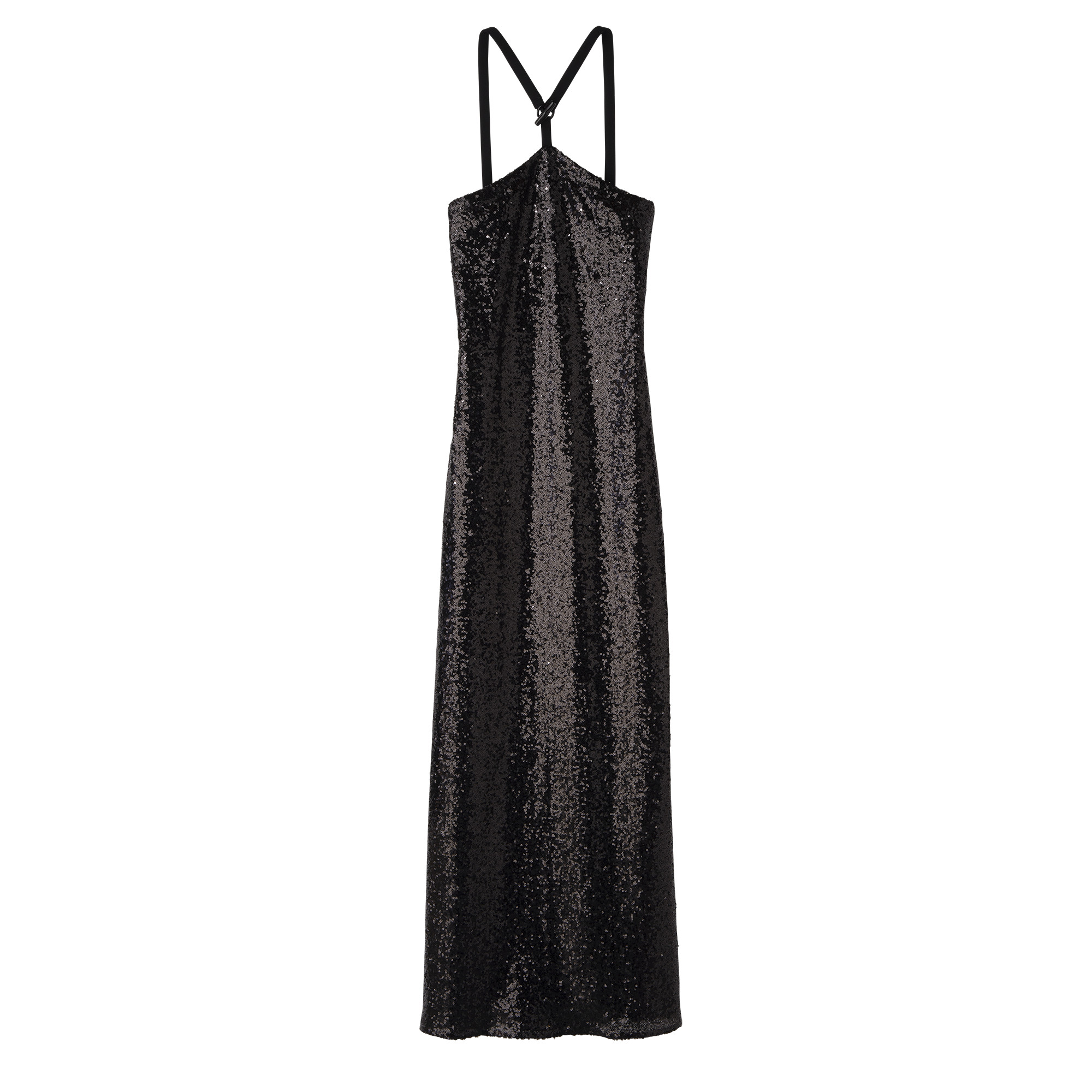 Long dress Black - Glitter | Longchamp US | Longchamp