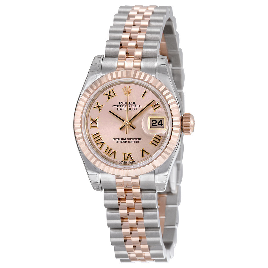 Pre-owned Rolex Lady Datejust Pink Dial Ladies Watch 179171PRJ | Jomashop.com & JomaDeals.com