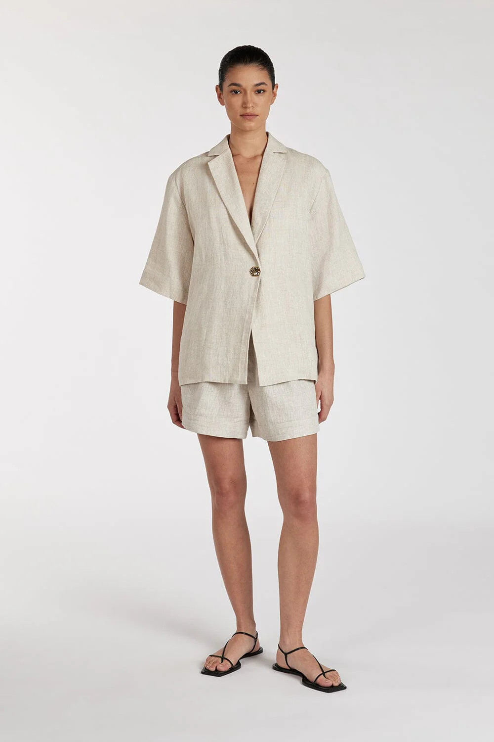 ALONDRA NATURAL LINEN SHORT | DISSH