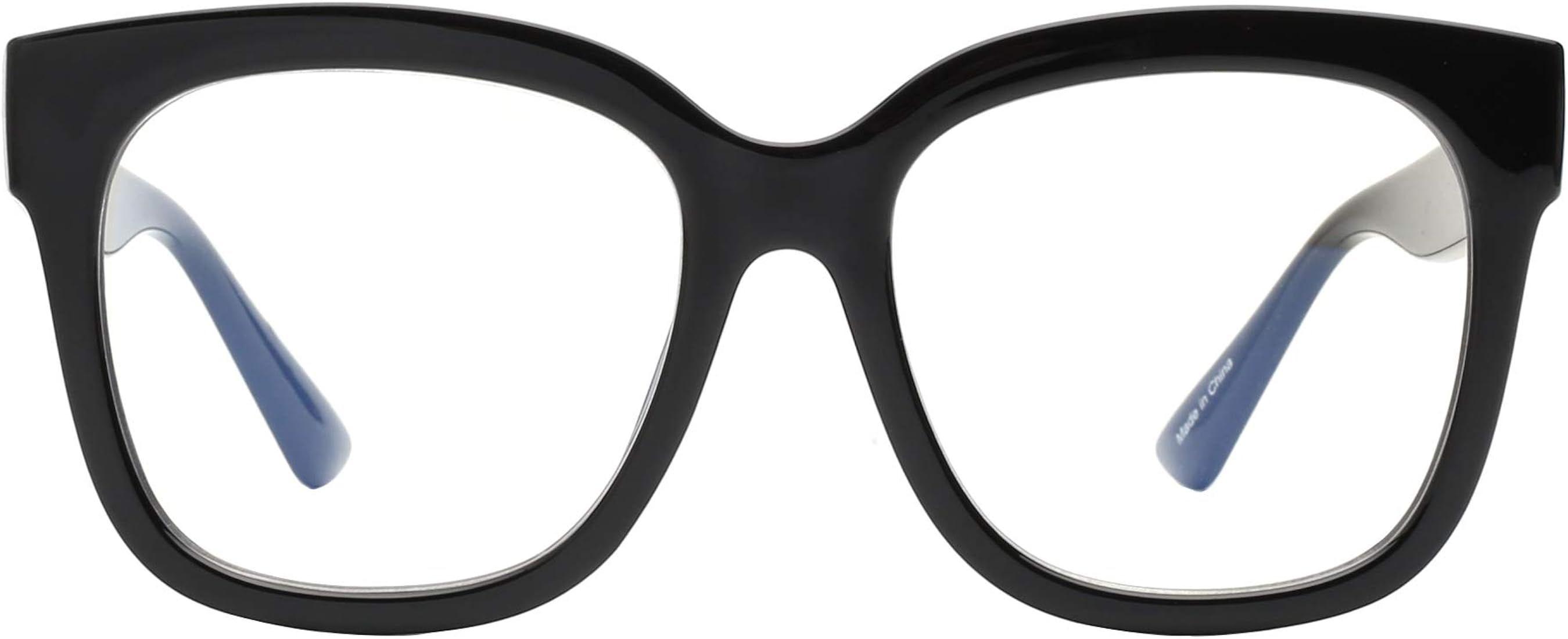 JIM HALO Blue Light Blocker Glasses for Women Oversized Square Computer Glasses Reduce Eye Strain | Amazon (US)
