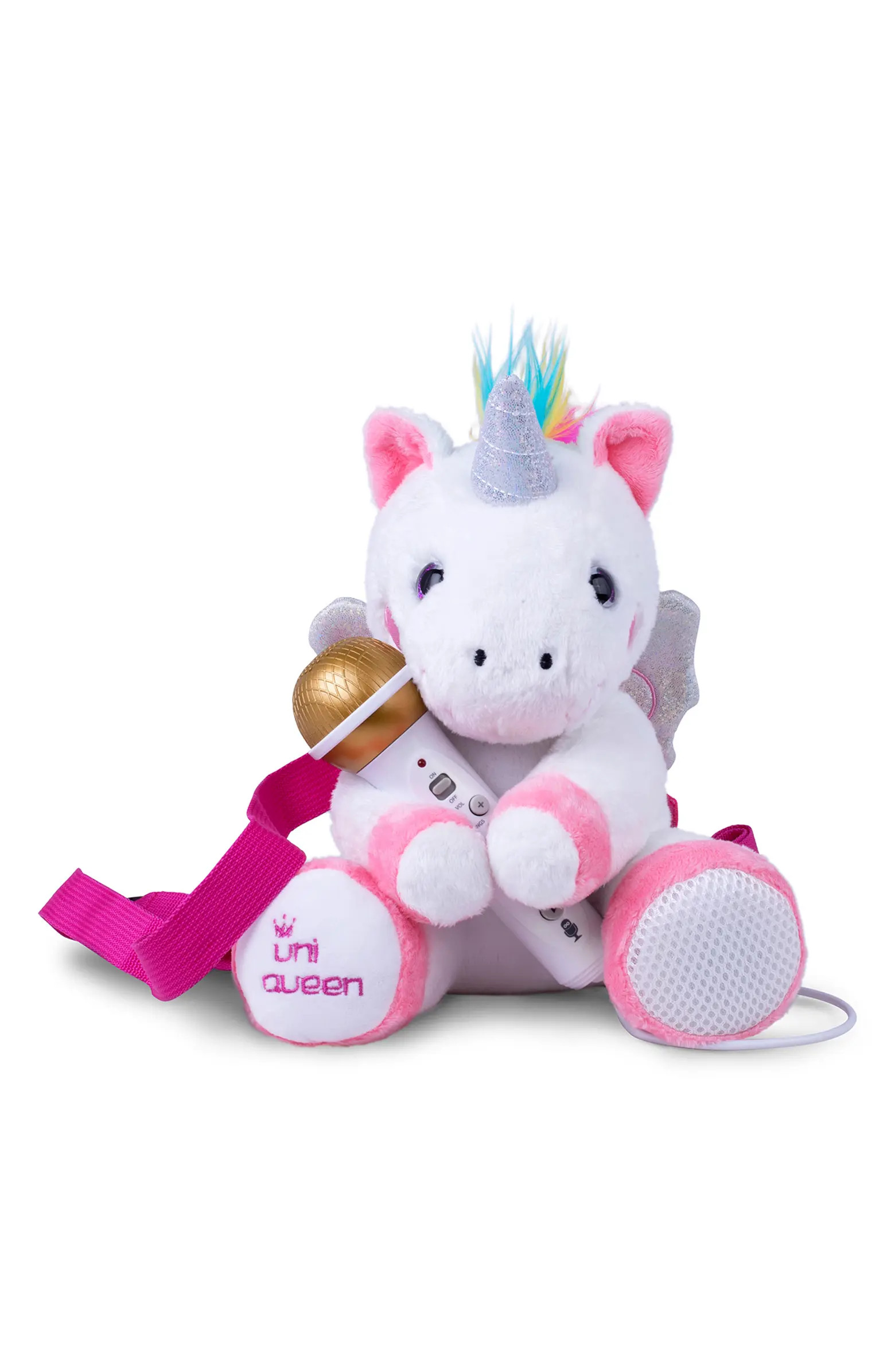 Plush Unicorn Toy with Sing Along Microphone | Nordstrom