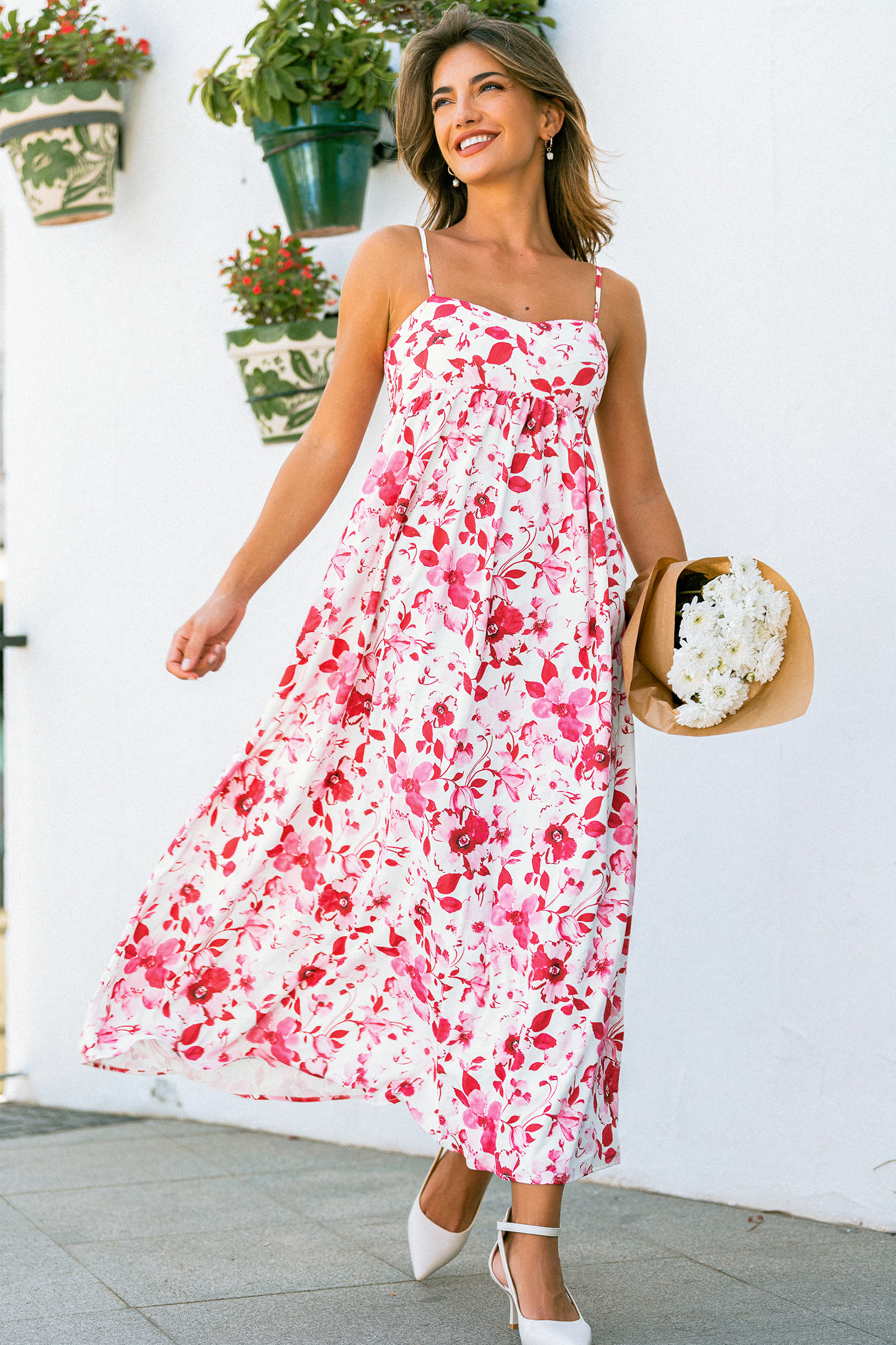 Scarlet Meadow Floral Maxi Dress | Cupshe US