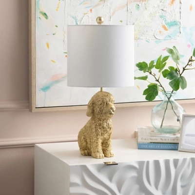 Evolution Doodle Dog Table Lamp, Gold | Ashley Homestore