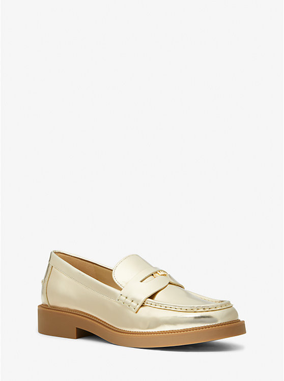 Eden Metallic Leather Loafer | Michael Kors US