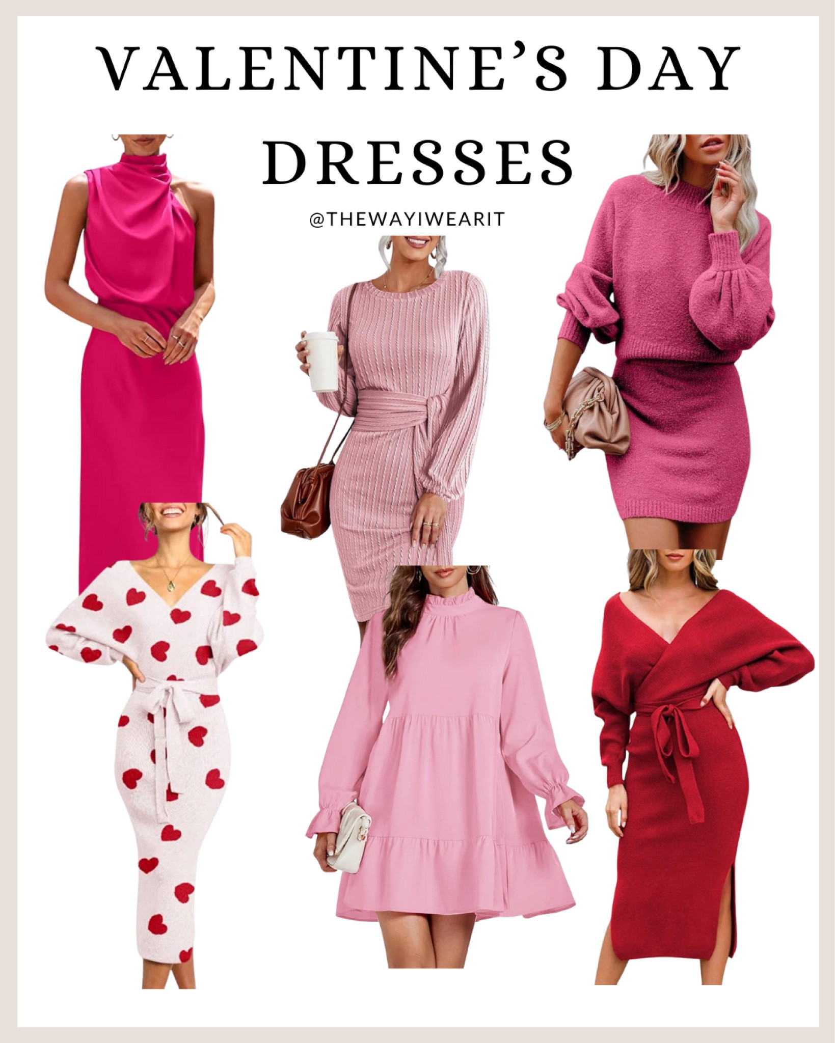 Valentine’s day dresses from Amazon, red and pink Amazon dresses for Valentine’s Day, date night dresses 

#LTKstyletip #LTKfindsunder100