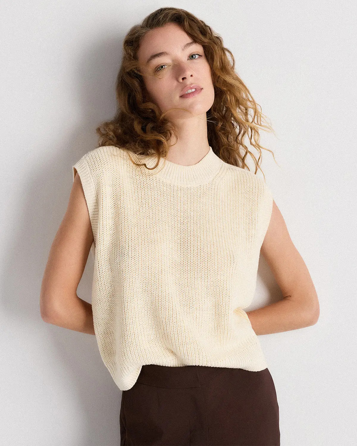 Cotton Linen Sweater Tank | Quince
