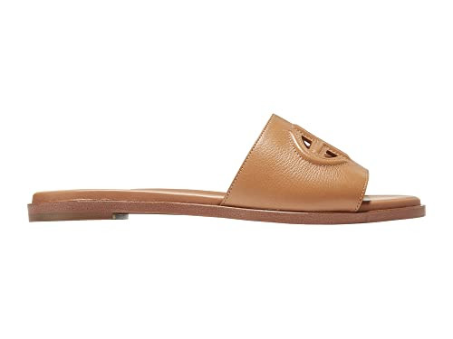 Cole Haan Women's Flynn Logo Slide Sandal Flat, Pecan Leather, 9.5 | Amazon (US)