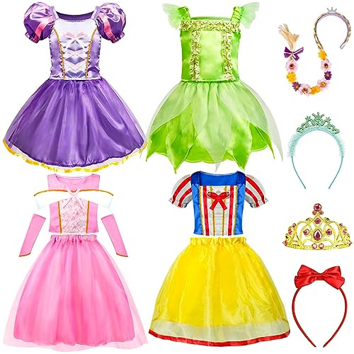 Meland Princess Dress Up - Princess Dress for Girls with Princess Toys, Christmas Birthday Gift f... | Amazon (US)