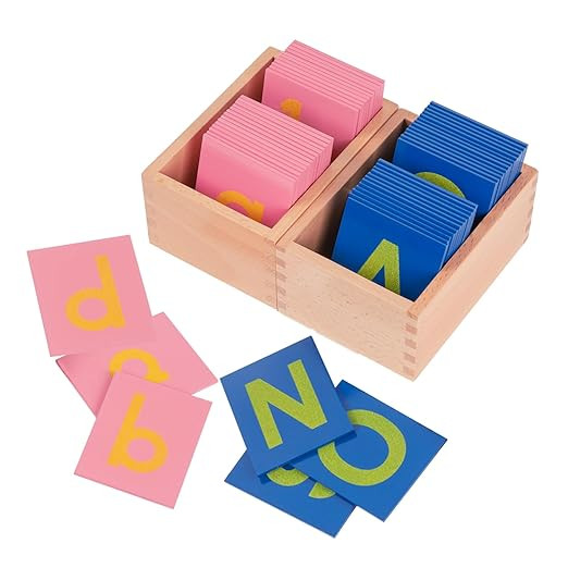 Adena Montessori Lower and Capital Case Sandpaper Letters,Early Child Development Learning Materi... | Amazon (US)