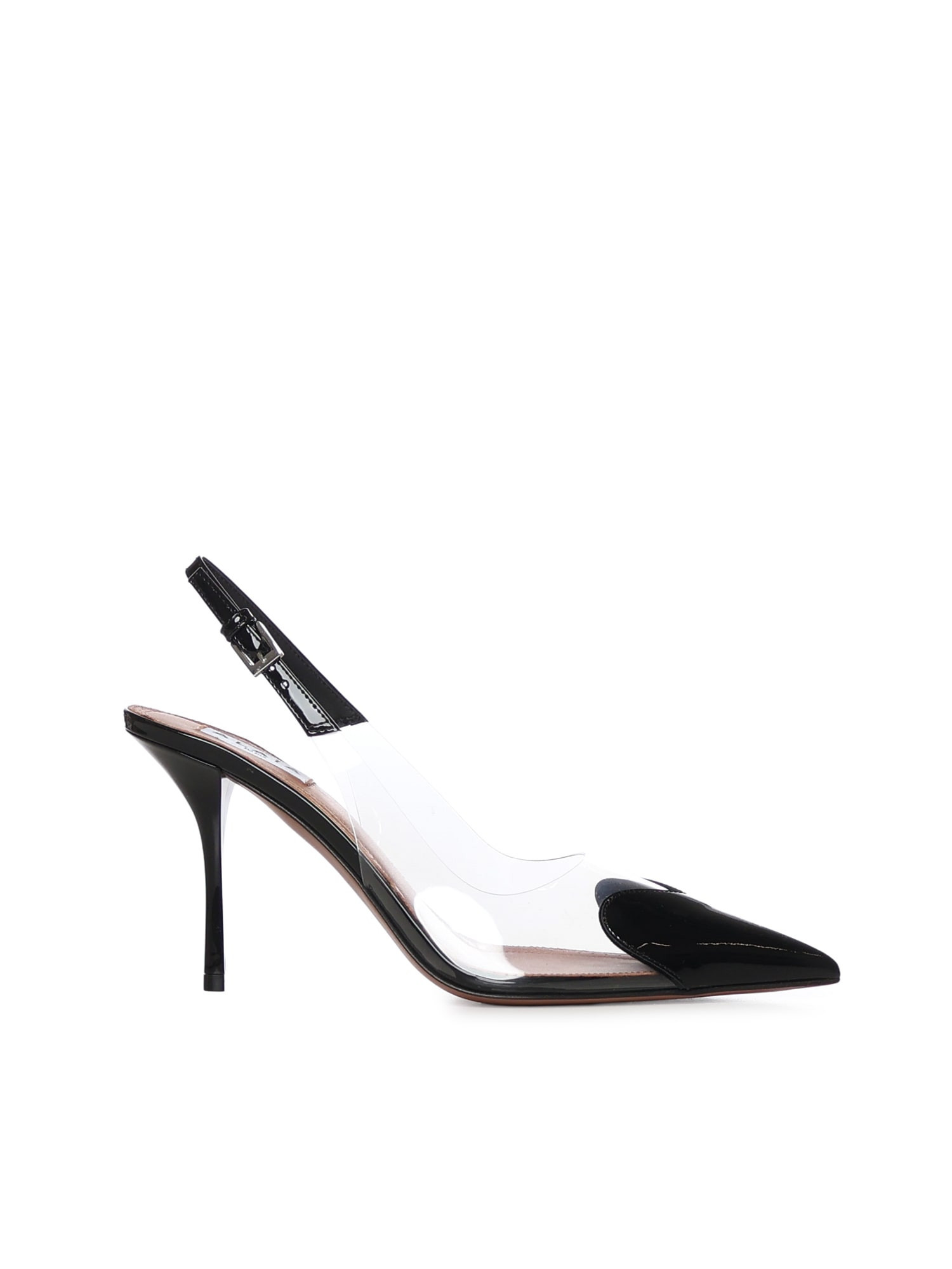 Alaia Le Coeur Patent Leather Slingbacks | Italist.com US