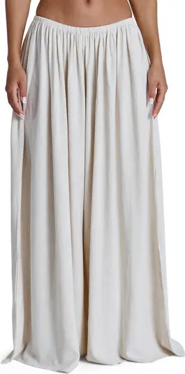 Naked Wardrobe Cotton & Linen WIde Leg Pants | Nordstrom | Nordstrom