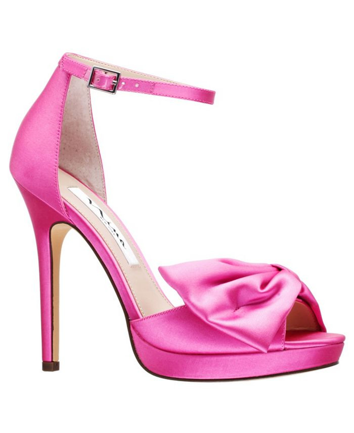 Flosie Peep-Toe Bow Evening Pumps | Macys (US)