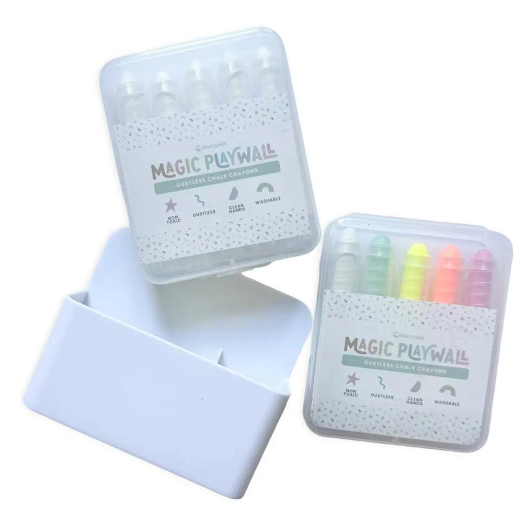 Dustless Chalk Crayons Magnetic Holder Bundle for Magic Playwall - Etsy | Etsy (US)