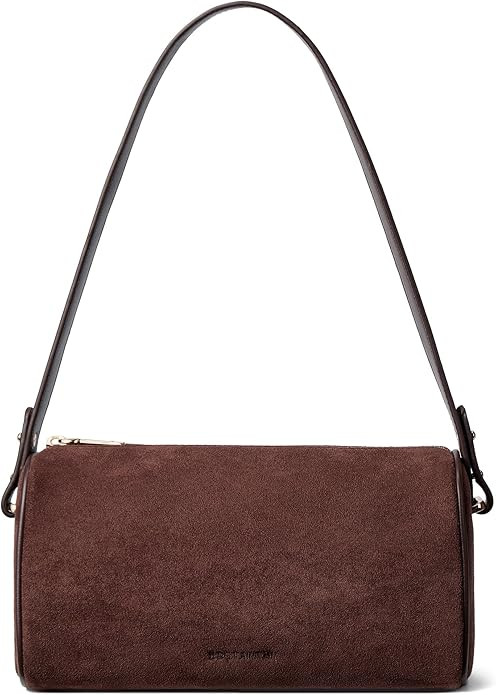 BOSTANTEN Shoulder Bag for Women Suede Leather Handbags Crossbody Purse Vintage Barrel Bag with 2... | Amazon (US)