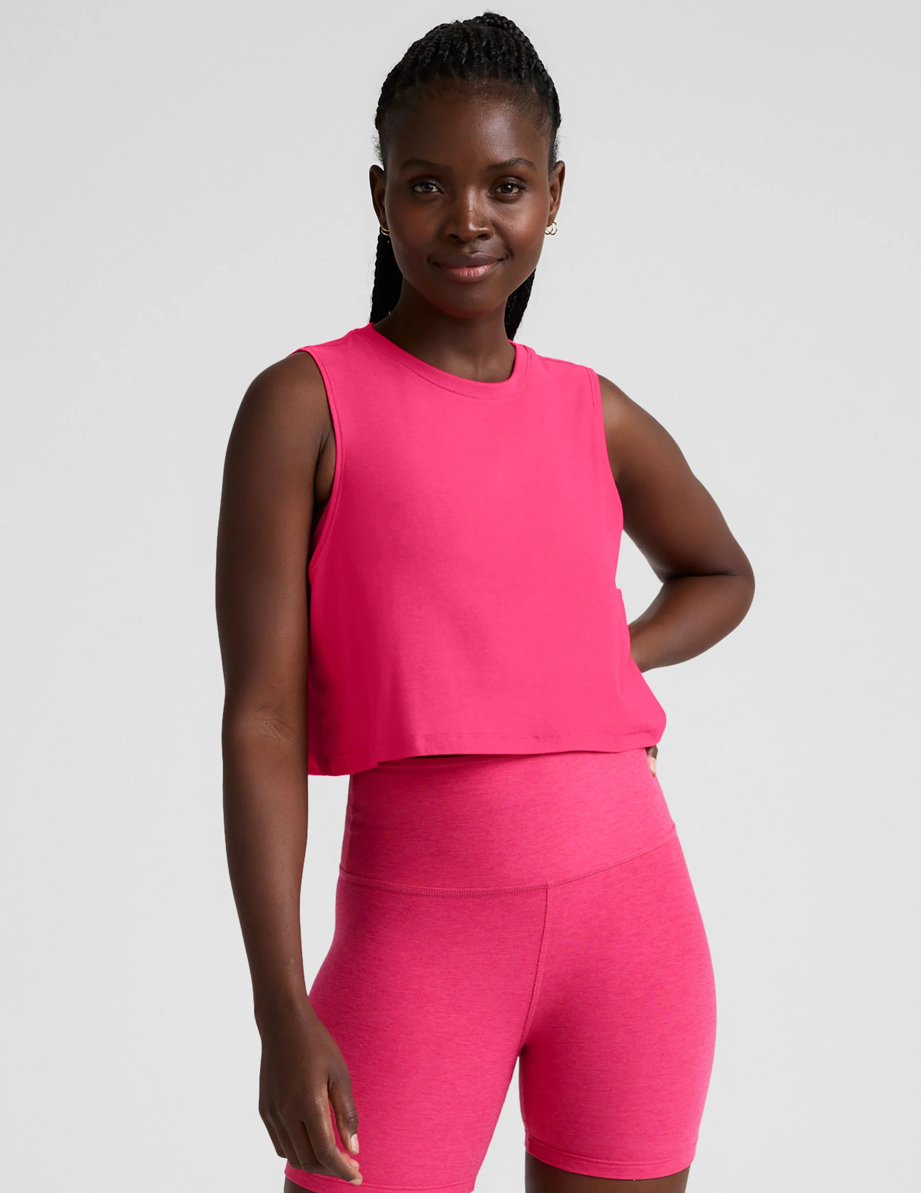 Featherweight Minimal Cropped Tank | Beyond Yoga | Beyond Yoga