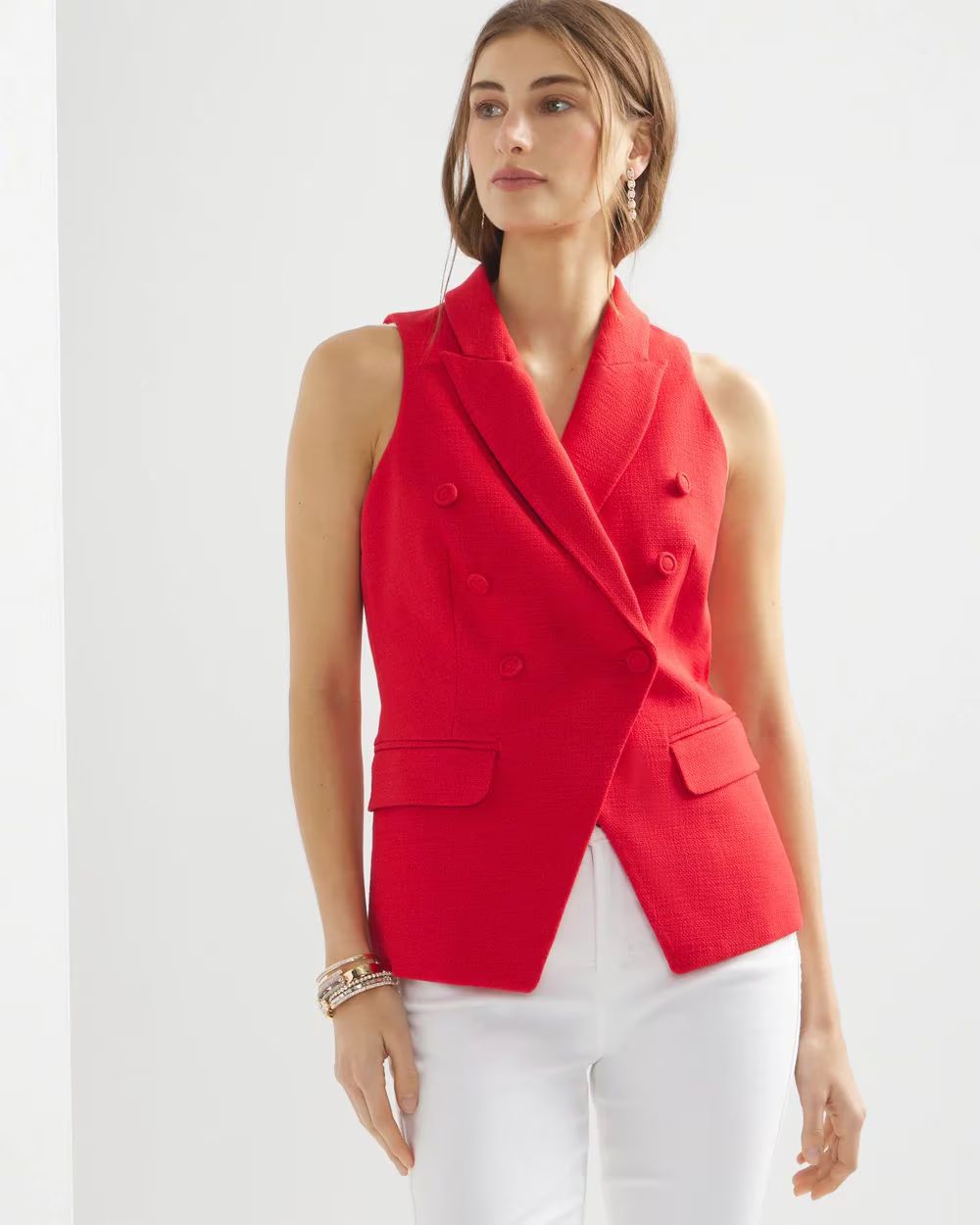 WHBM® Textured Studio Vest | White House Black Market