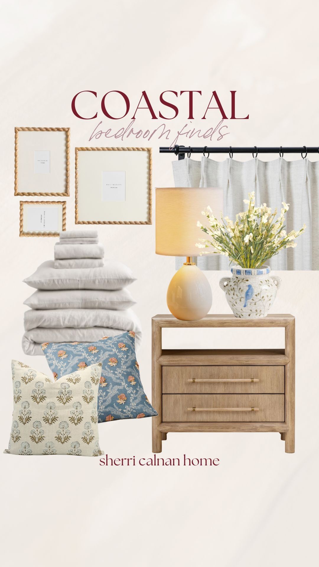 Coastal bedroom finds with soft linens, warm wood tones, and neutral layered accents that create a relaxed and timeless bedroom space that feels both elevated and livable.
 Coastal bedroom decor, neutral bedding, coastal home styling, organic modern bedroom, layered neutral textiles, bedroom styling ideas, sherri calnan home

#LTKHome