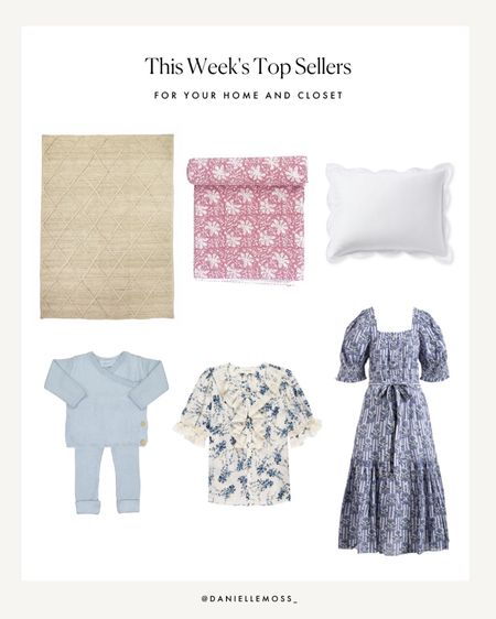 This week’s top sellers: the best jute rug, a kantha throw (under $100!), new bedding, outfit for baby, floral top, and floral dress. 

#LTKhome #LTKkids #LTKunder100