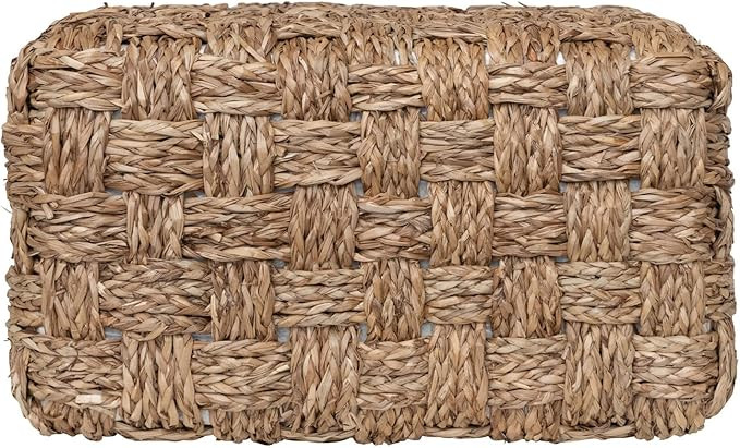 Bloomingville Handwoven Seagrass Pouf, Natural Seating, 16" L x 16" W x 10" H | Amazon (US)