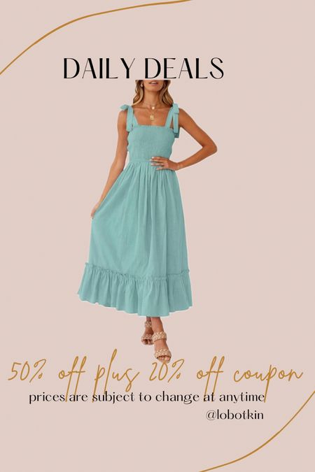 Amazon dress. Amazon style. Fits true to size. Summer dress. Summer style 

#LTKfindsunder50 #LTKtravel #LTKsalealert