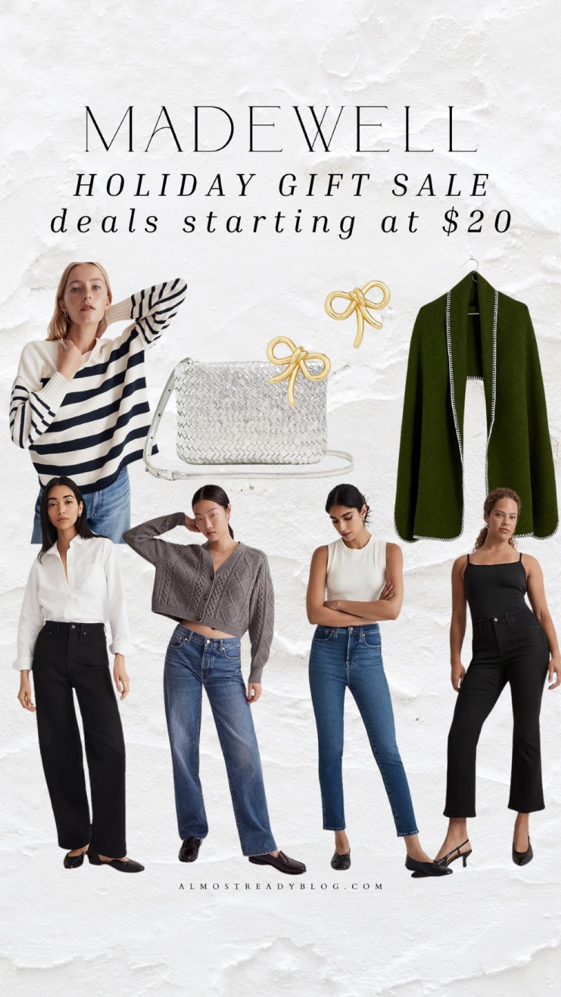 Madewell Holiday Gift Sale, deals starting at $20, madewell jeans, silver bag, winter staples 

#LTKfindsunder100 #LTKsalealert #LTKfindsunder50