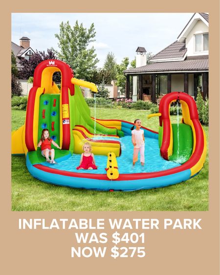 Inflatable water park was $400 now $275!

#LTKSeasonal #LTKkids #LTKsalealert