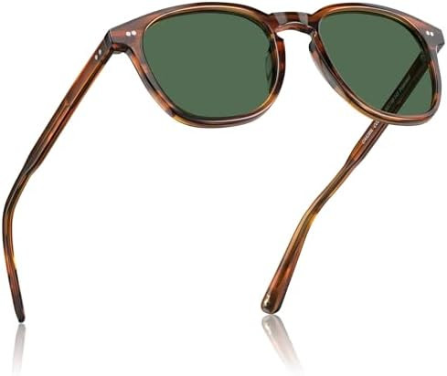 CARFIA Retro Acetate Polarized Sunglasses for Men UV400 Protection Hand-Crafted Frame Sun Glasses... | Amazon (US)