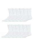 Amazon.com: Hanes mens Hanes Men's X-temp Cushioned Crew (Pack of 12 Pairs) Casual Sock, White, 1... | Amazon (US)