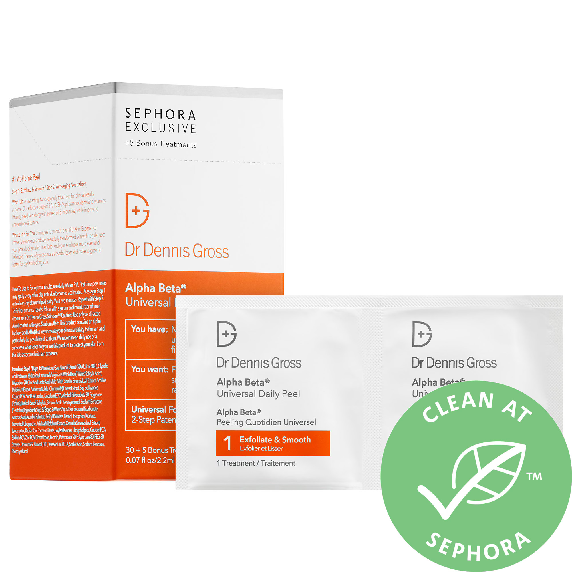 Dr. Dennis Gross Skincare Alpha Beta® Universal Daily Peel Pads 30 Treatments + 5 Bonus | Sephora (US)