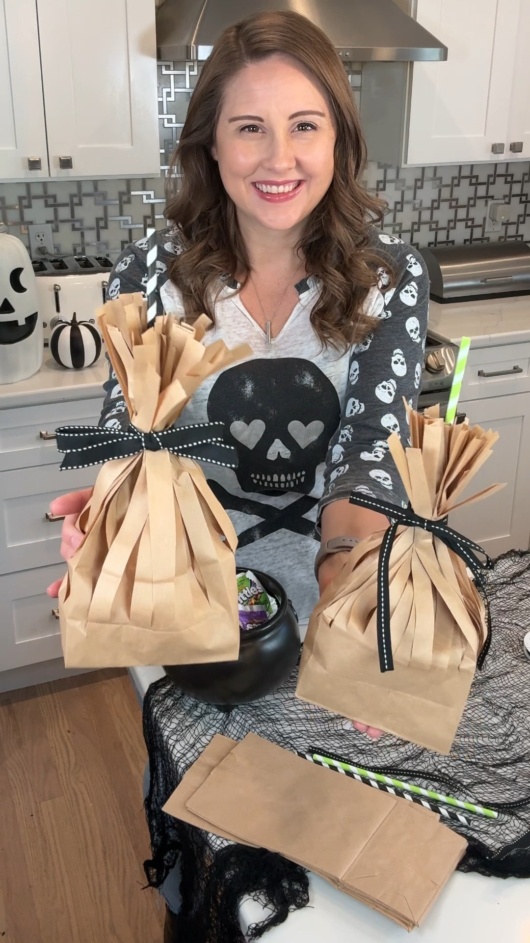 These witch broom treat bags couldn’t be easier to make and are perfect for all of those Halloween goodies!! 🧙 🧹  Save this!  #HalloweenDIY #HalloweenTreats #HalloweenParty #Halloween2024 #SpookySeason 

#LTKSeasonal #LTKFamily #LTKParties
