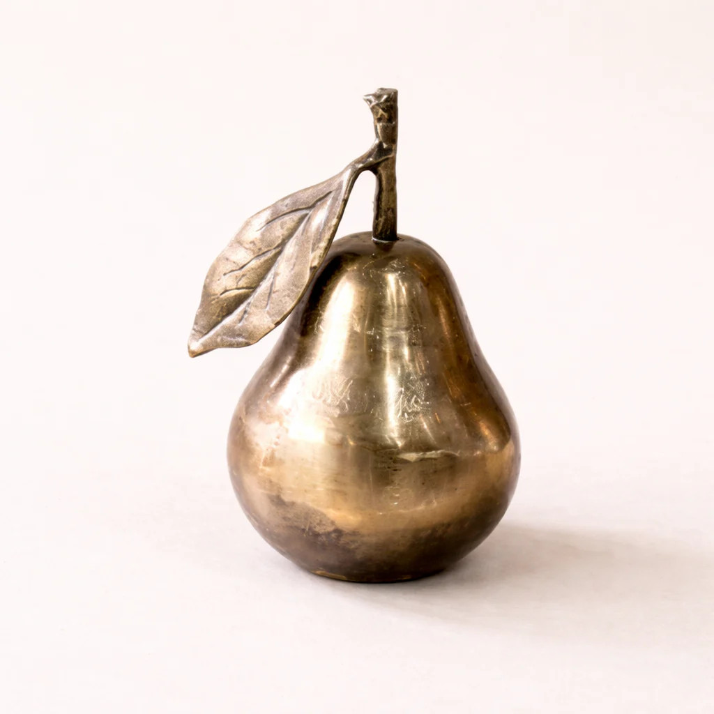 Champagne Decorative Pear | By Luxe B Co. | luxe bCO