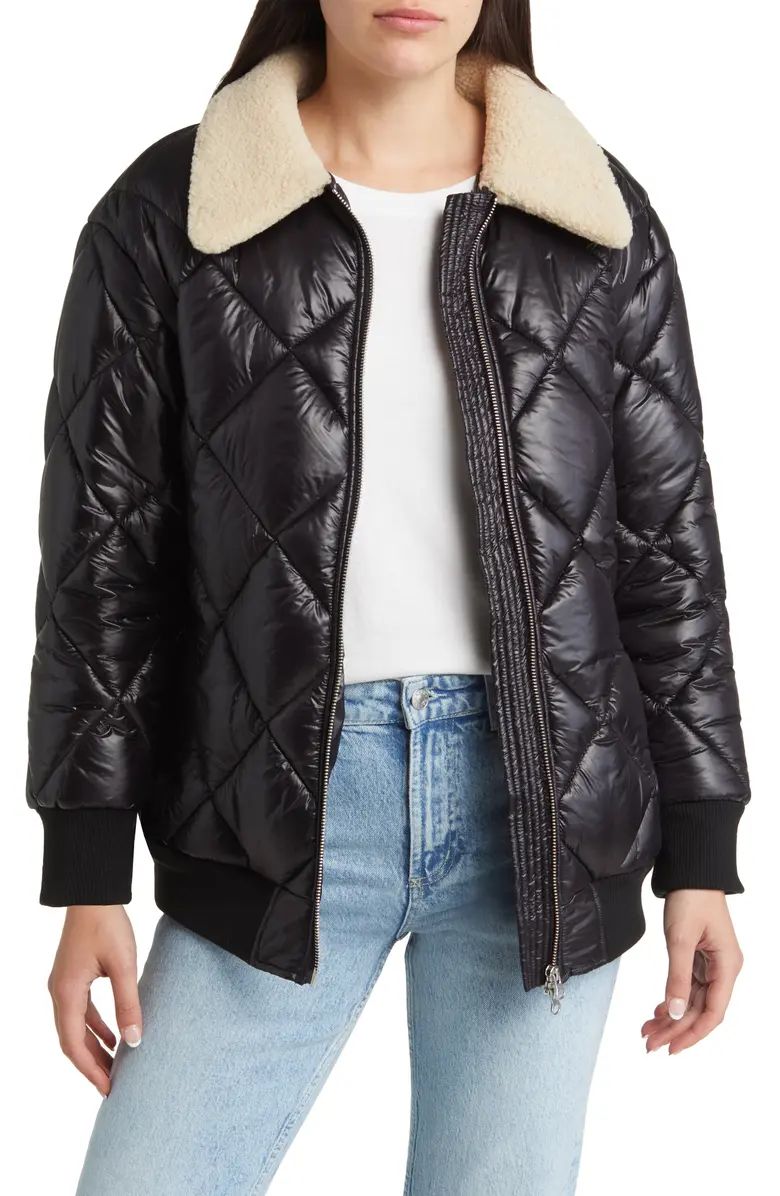 Rails Shay Faux Shearling Collar Quilted Jacket | Nordstrom | Nordstrom