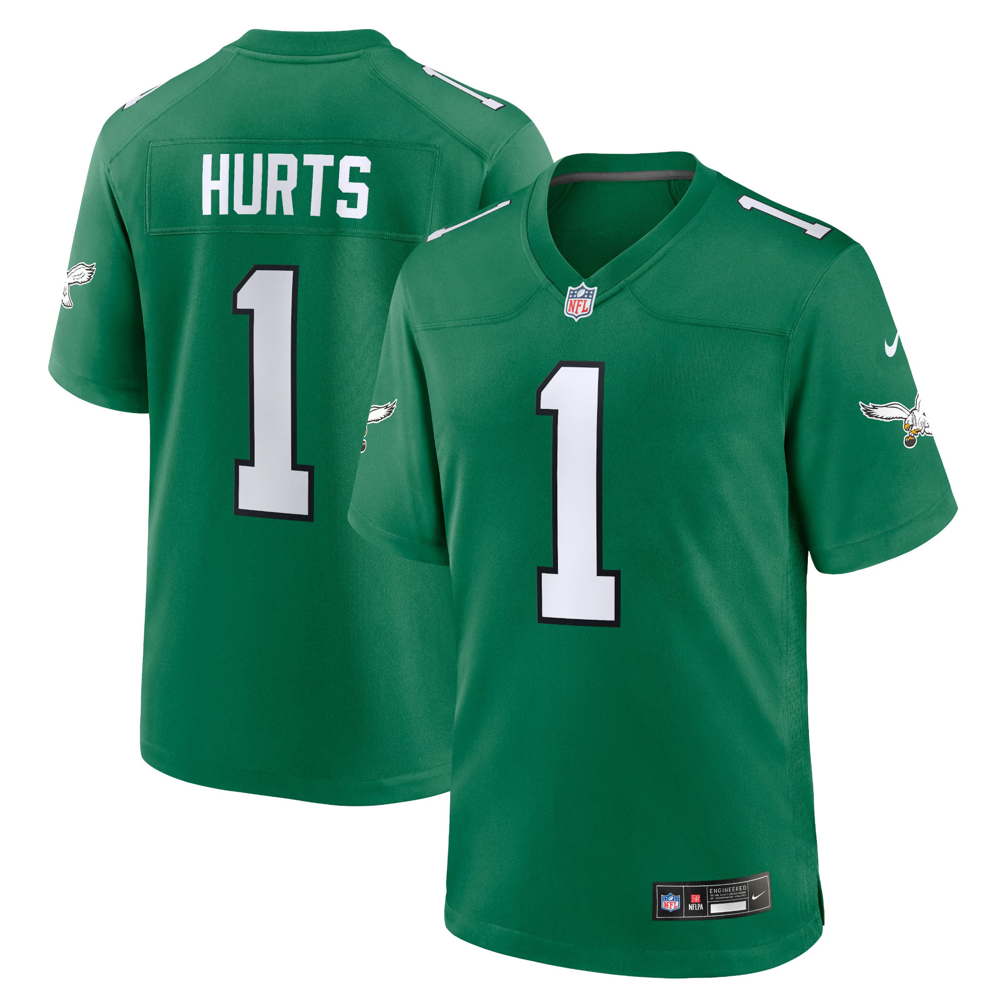 Jalen Hurts Philadelphia Eagles Nike Alternate Game Player Jersey - Kelly Green | Fanatics