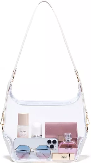 COROMAY Clear Purse TPU Clear Bag Stadium Approved Clear Crossbody Bag