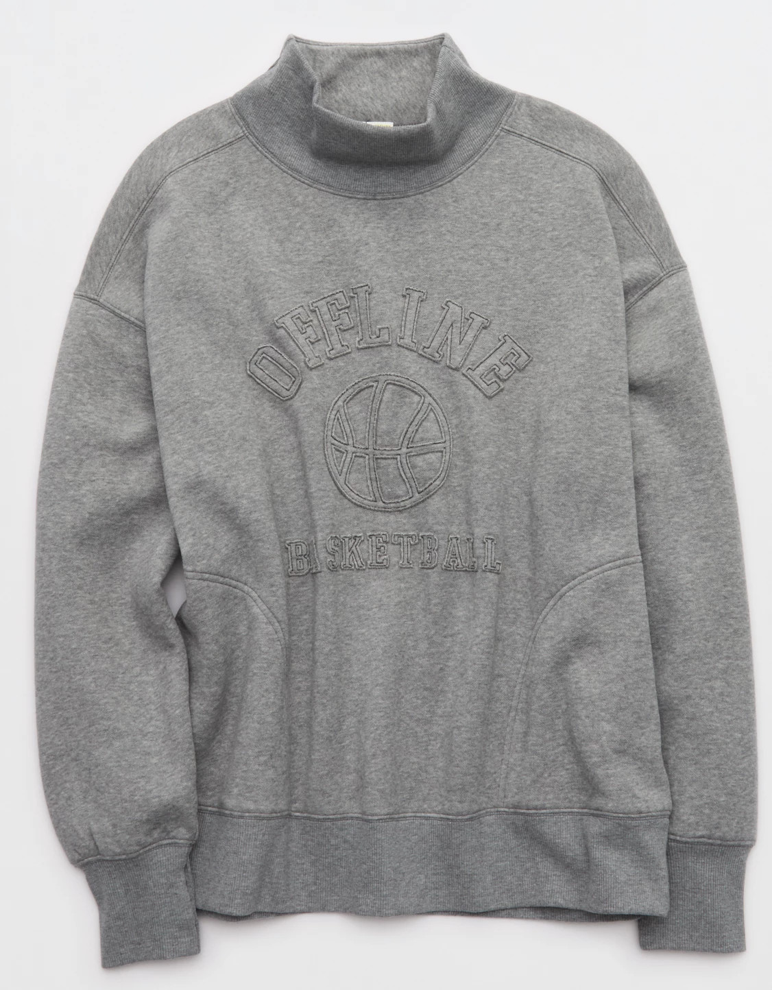 OFFLINE By Aerie Cloud Fleece Oversized Mockneck Sweatshirt | Aerie