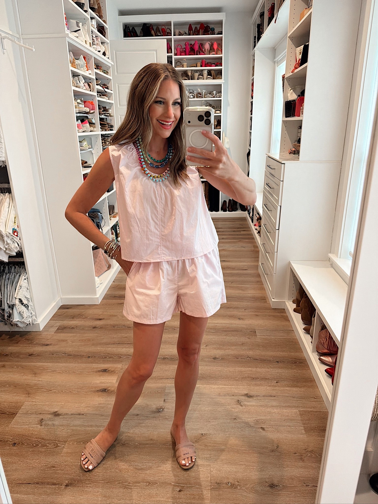 In a small set, sandals, necklace and accessories - fits tts.

#LTKootd #LTKSeasonal #LTKgrwm