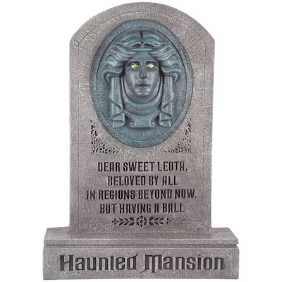 Disney 2.5-ft The Haunted Mansion Talking Madame Leota Tombstone Yard Decoration | Lowe's