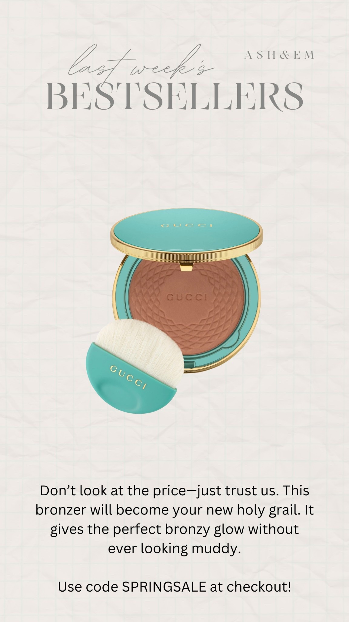 Gives the perfect bronzy look without ever looking muddy! 

Use code SPRINGSALE at checkout!

#LTKSaleAlert #LTKBeauty