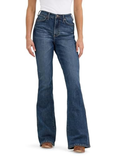 Wrangler Western Women's Retro Bailey High Rise Flare Jean, Hannah, 30W x 34L | Amazon (US)