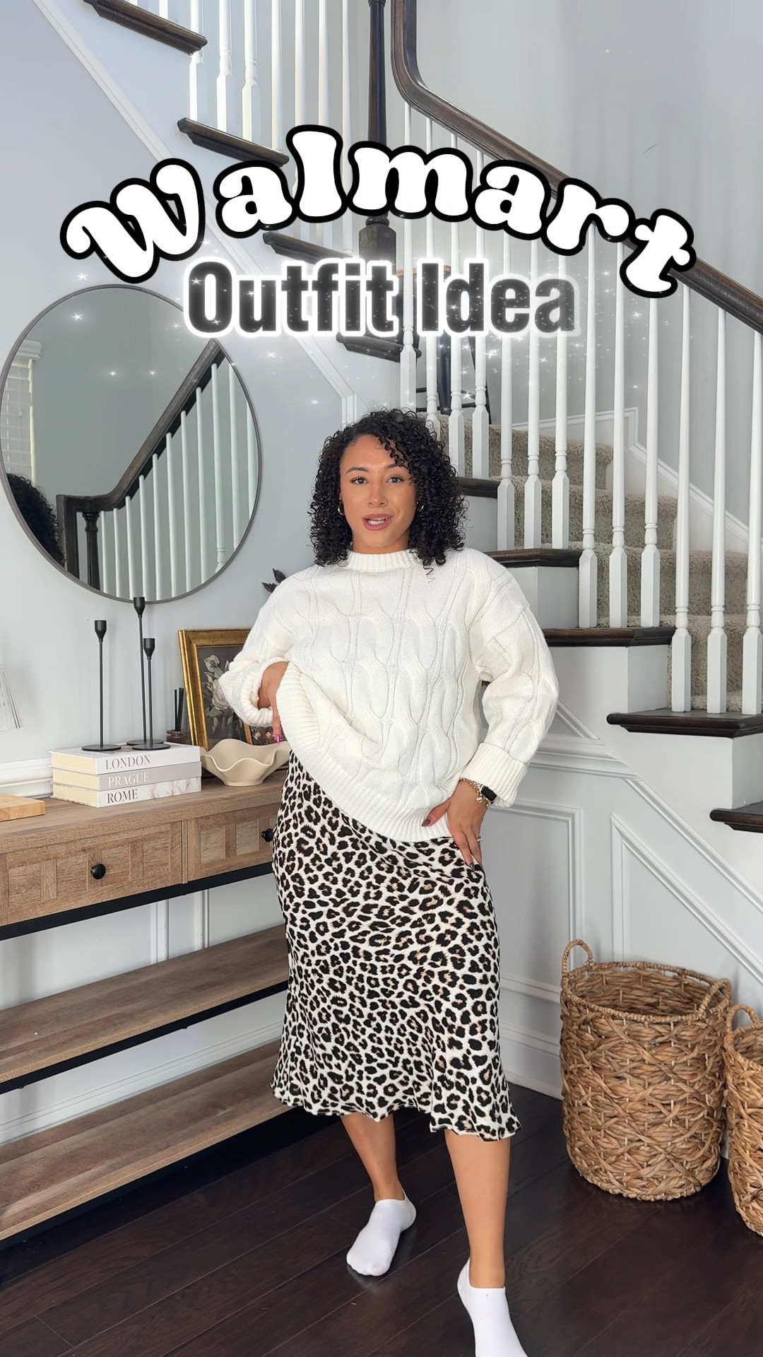 Walmart outfit idea for fall! Satin skirt size medium Walmart sweater size large #walmart #walmartfashion #falloutfits 

#LTKGiftGuide #LTKHoliday #LTKSeasonal