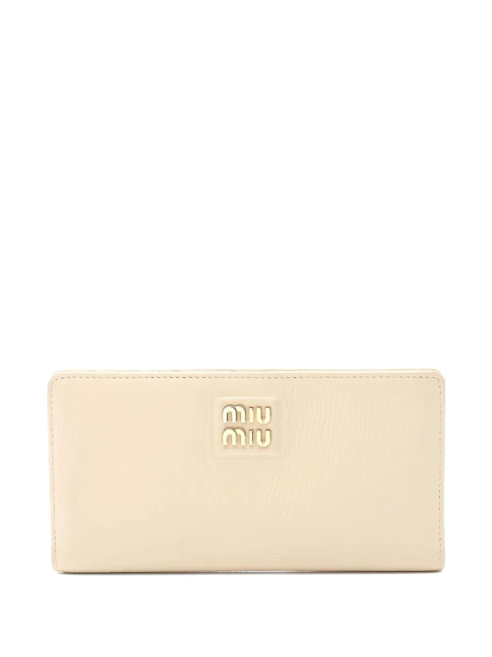 Miu Miu Pre-Owned 2000s Madras bi-fold leather wallet - Neutrals | Farfetch Global