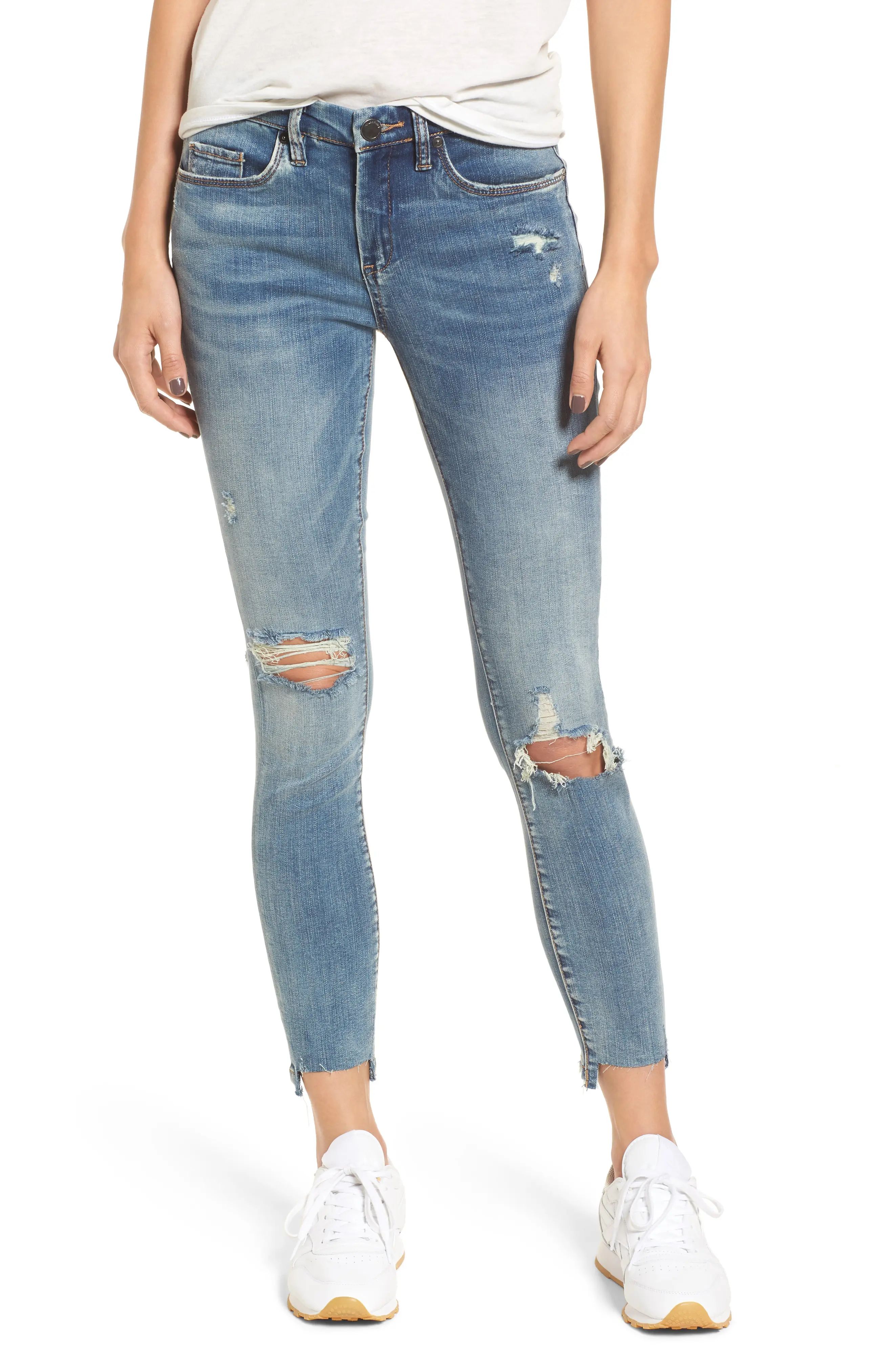 Distressed High Waist Skinny Jeans | Nordstrom