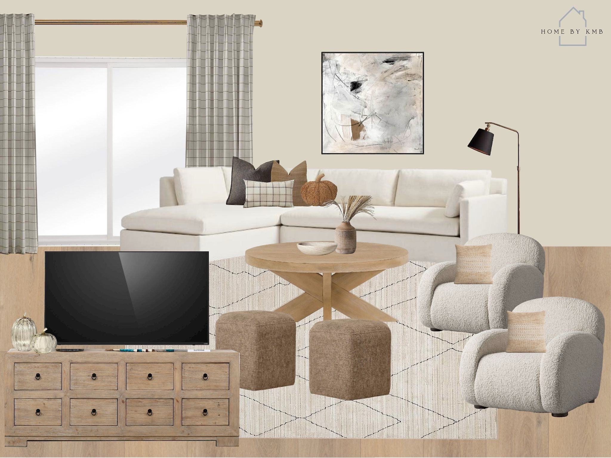 Neutral Fall living room design 

#LTKSeasonal #LTKHome