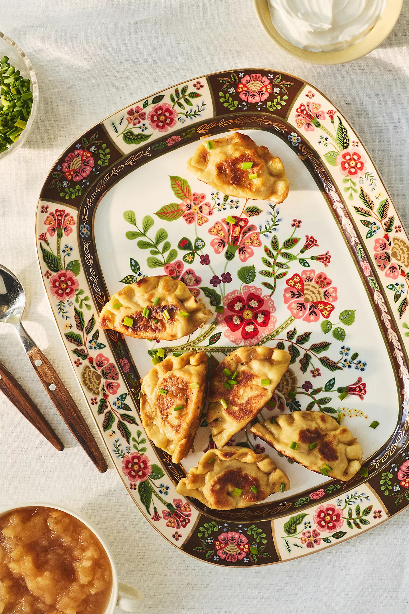 Rifle Paper Co. Gracie Porcelain Large Platter | Anthropologie (US)